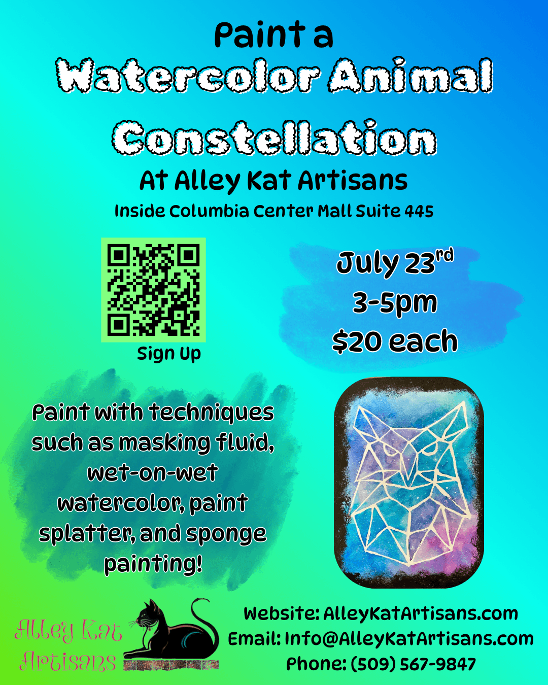 Watercolor Animal Constellations