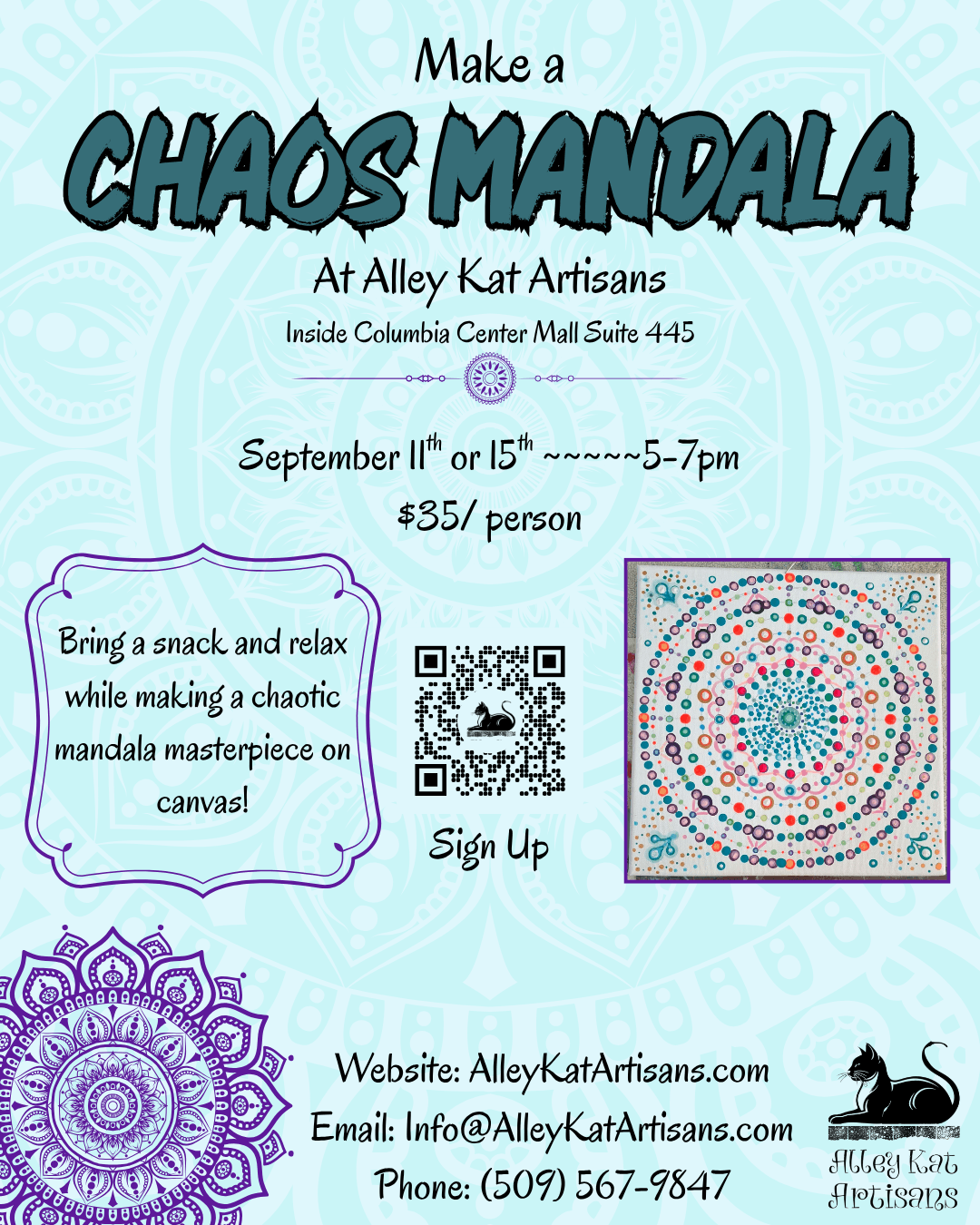 Chaos Mandala on Canvas